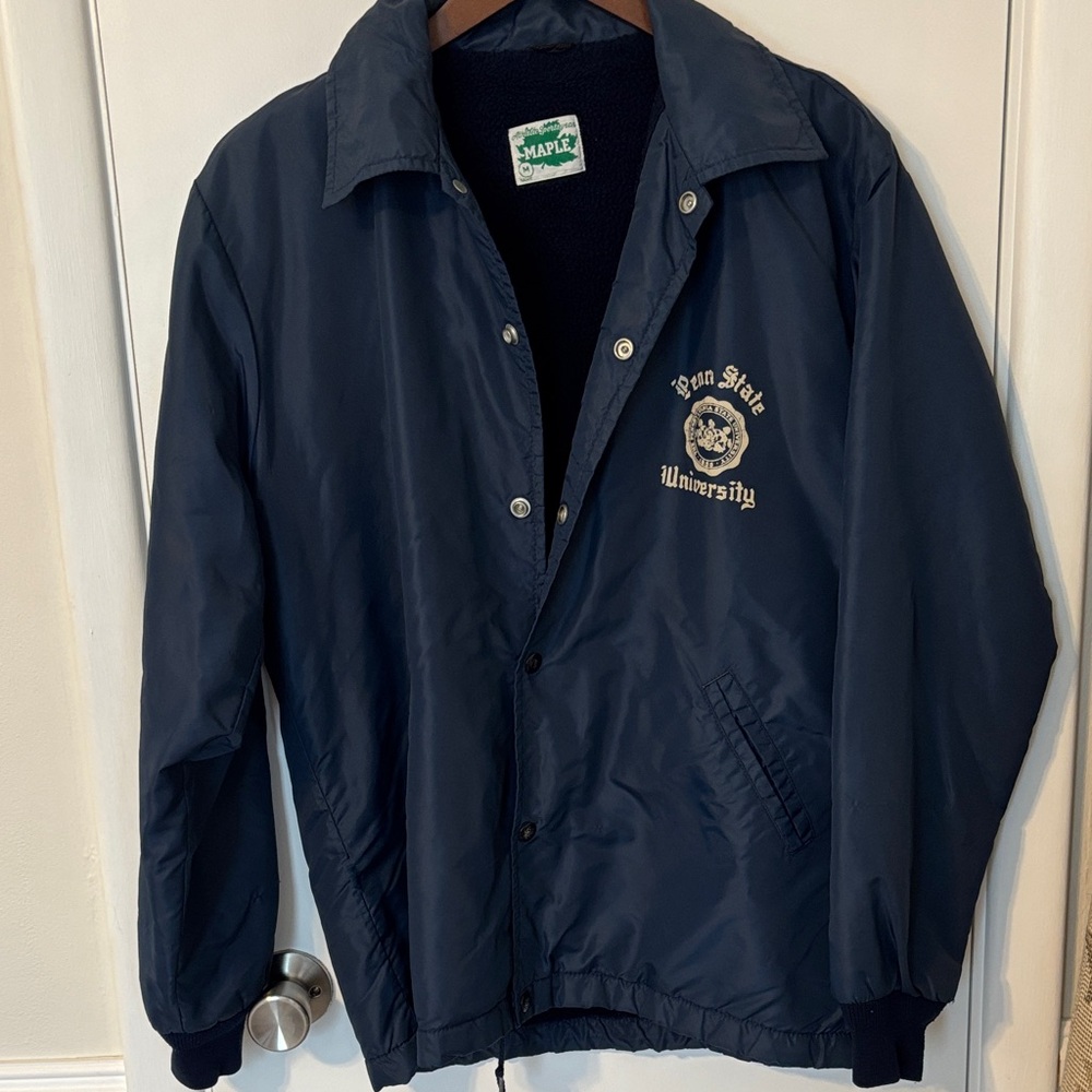 Vintage 70s Penn State University Lined Jacket